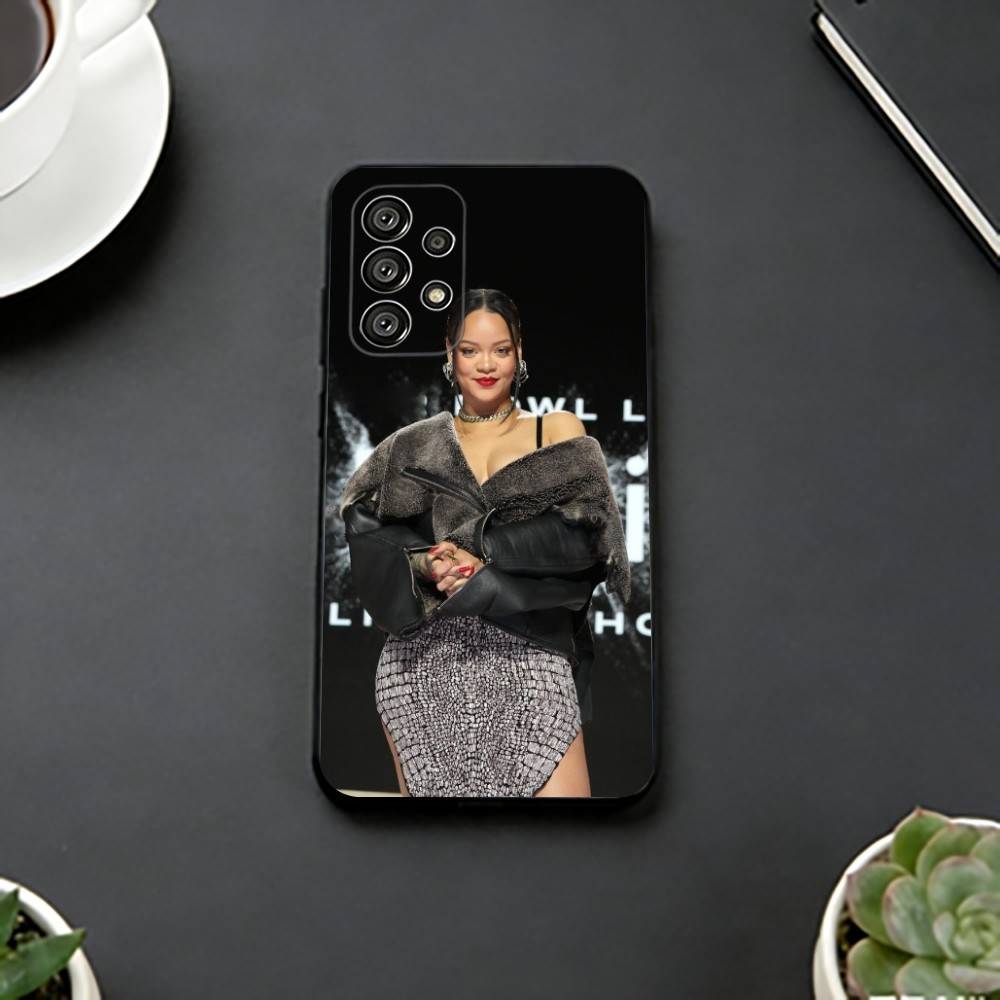 Горячий чехол для телефона S-певицы R-Рианны для Samsung S25,S24,S21,S22,S23,S30,Ultra,S20,Plus,Fe,Lite,Note,10,Черная крышка