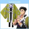 Костюм для косплея Demon Slayer Kimetsu No Yaiba Химедзима Гёмэй из дышащей ткани и с изысканным исполнением для мужчин и женщин