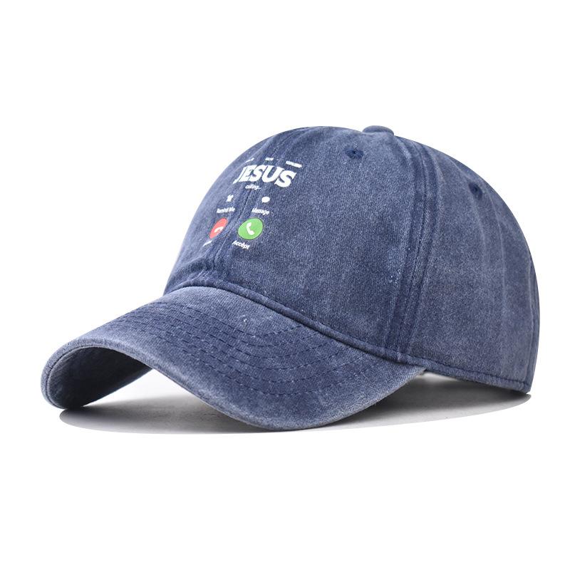 Cotton Give Jesus a Call Baseball Cap Male Female Outdoor Mom English Cap
