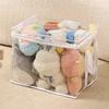 Прозрачная сумка для хранения игрушек, большая вместимость, водонепроницаемая, легко моющаяся сумка на молнии
