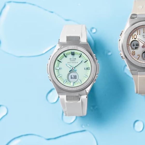 Casio Женские часы Baby-G MSG-W200FE-7AJF [BABY-G G-MS] Круглые цифровые аналоговые