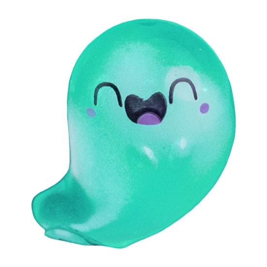 Мини-фигурки привидений на Хэллоуин с коробкой, миниатюрная светящаяся в темноте фигурка привидения, светящаяся маленькая игрушка-привидение для украшения дома и вечеринки