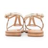 Сандалии с косичкой happy creme с золотой окантовкой Женские LES TROPEZIENNES PAR M.BELARBI