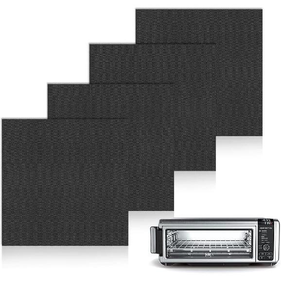 4 Pack Air Fryer Liners for Ninja Flip Toaster Oven & Air Fryer, Non-stick Reble