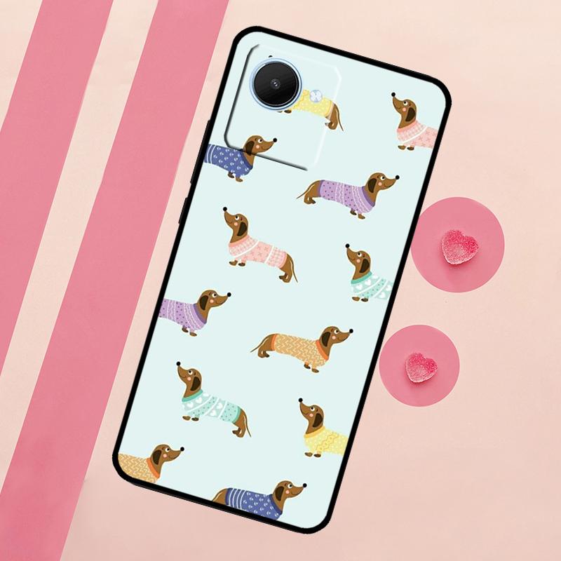 Милый такса Собака Горячий Для Realme 15 Pro 10 11 12 13 14 Pro Plus GT7 C67 C65 C63 C61 C55 C53 C51 C35 C71 C75 Чехол