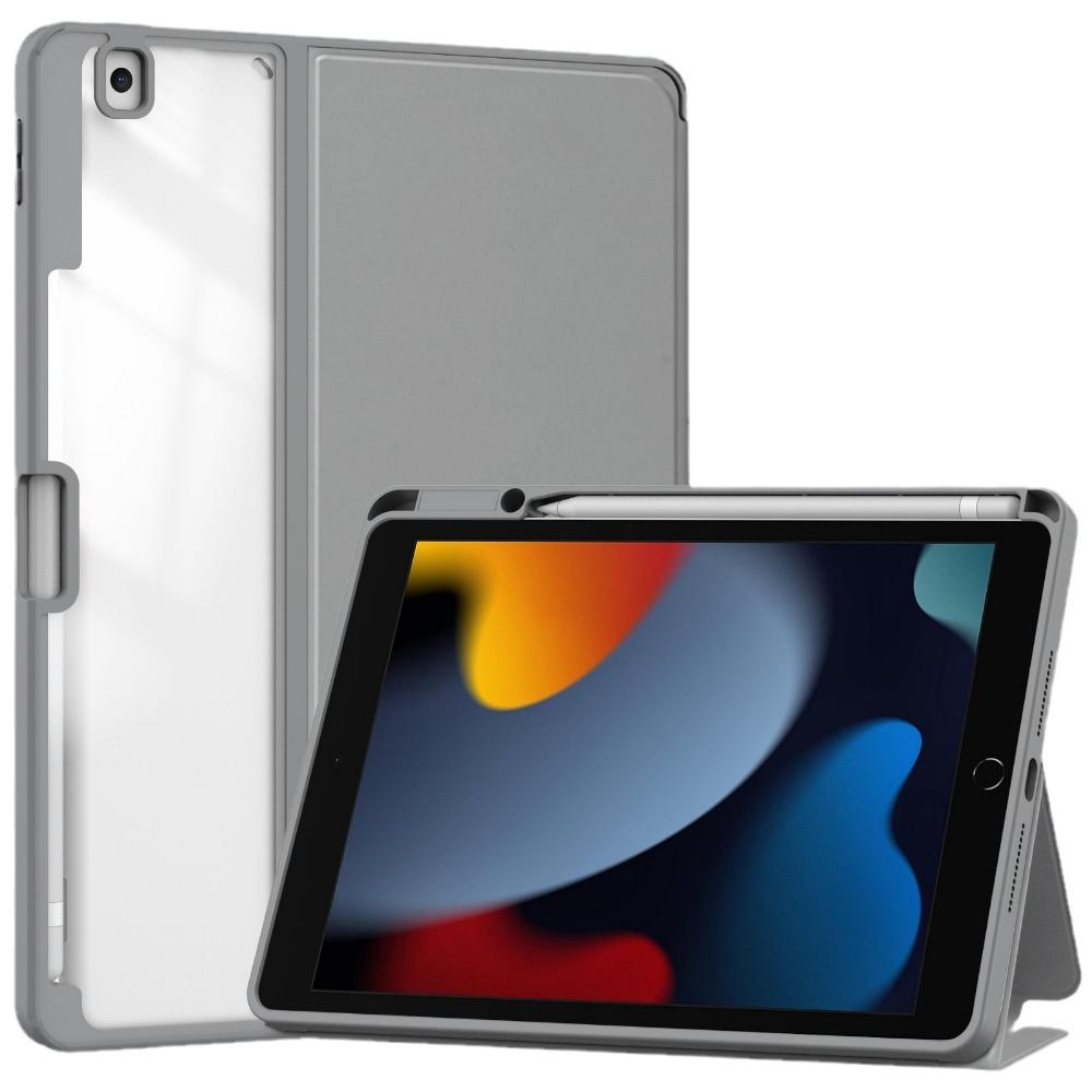 Для iPad 10.2 Защитный чехол Прозрачная обложка-подставка со слотом для карандаша для iPad 7 8 9 Складная книжка-чехол
