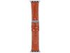 New GlacierX Glossy Leather Caramel Brown Strap for Apple Watch 38/40/41mm Caramel