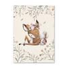 Лесные маленькие животные, домашний декор, холст, картина, кролик, белка, декор для детской комнаты, постеры и принты, милый постер с оленем, Cuadros
