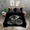 3pcs Dragon Pattern Printed Bedding Set, 1 Quilt Cover+2 Pillowcases, Suitable for Teenagers and Adults Bedroom, Birthday Gift
