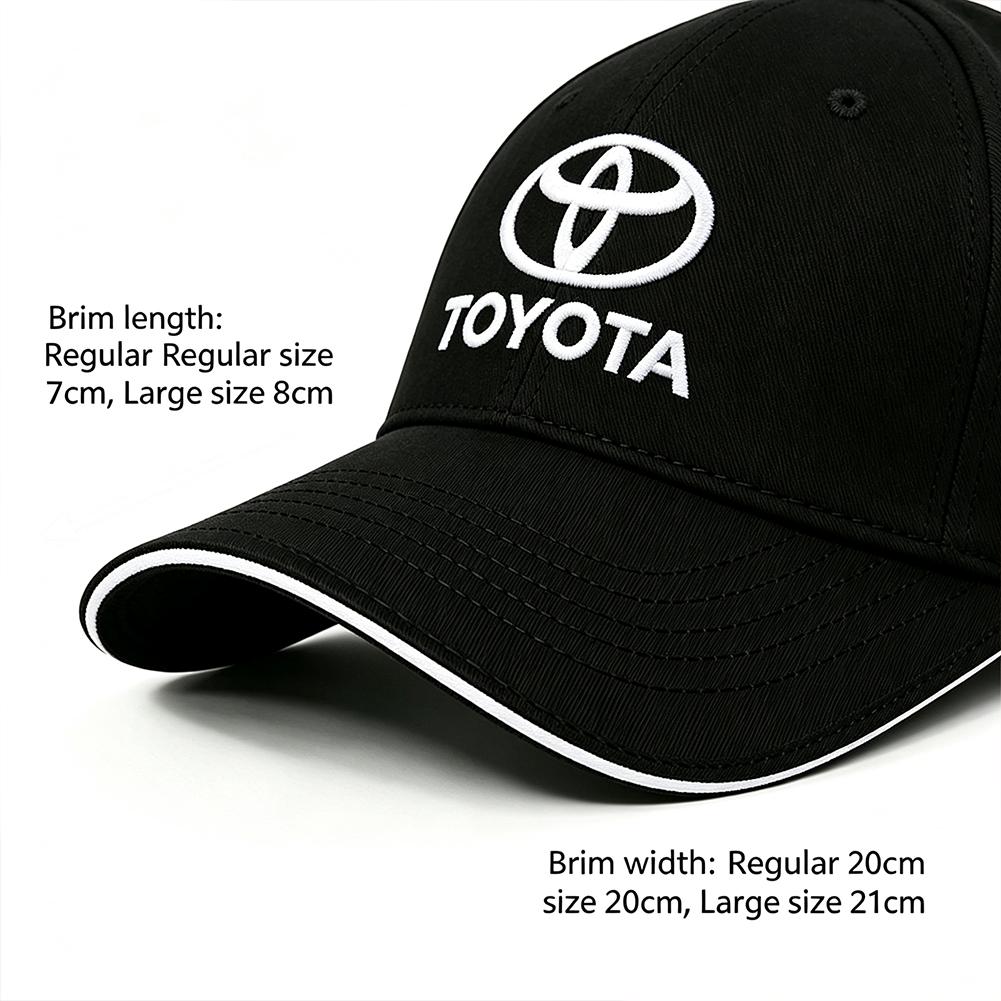 1Pcs Summer Outdoor Sun Protection Golf Adjustable Baseball Cap Car Accessories For Toyota Hilux Corolla RAV4 Camry Highlander