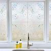 Window Film, Stained Window Privacy Film, Frosted Glass Static Cling for Glass Door Home, 3D Rubble Design