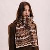 Jacquard Scarf Women's Autumn and Winter Scarf Hat Two-piece Set Shawl Women's Versatile Student Couple Warm Scarf
