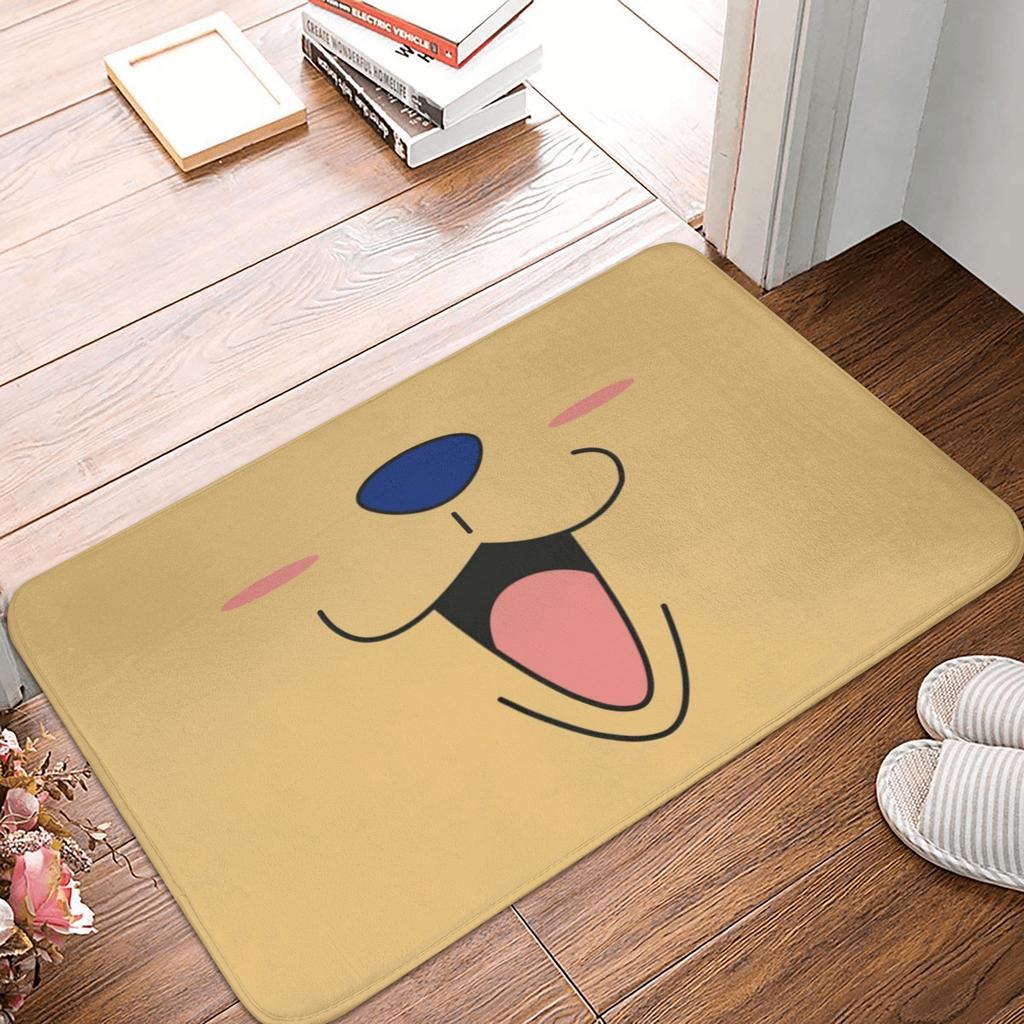 Anime One Piece Front Door Mat Anti-Slip Outdoor Absorbent Straw Hat Pirates Luffy Doormat Garden Garage Entrance Rug Carpet