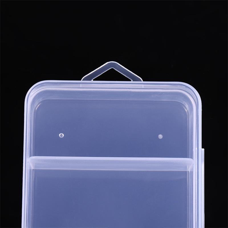 Portable Transparent Plastic Storage Box Compartment Container For Beads Jewelry