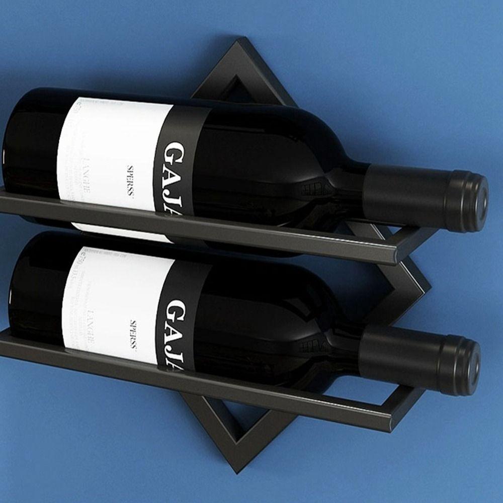 Черная/золотая перевернутая винная стойка металлическая подставка для бутылок полезный железный держатель для винных бутылок кухня