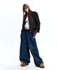 Rssc Knit & Denim Belted Biker Jacket - Brown