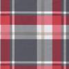 2 Piece Pallet Cushions Red Checkered Pattern Fabric