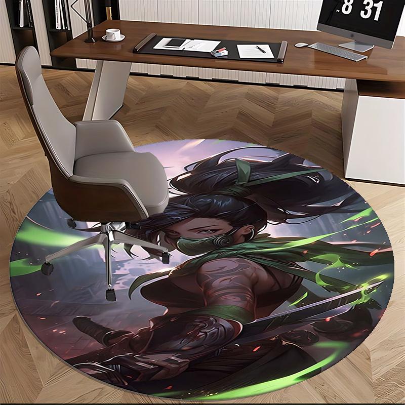 Jinx (League of Legends) Chair mat Round Rug Office carpet, Non slip, Suitable for Living Rooms, Bedrooms Decor 1205547a