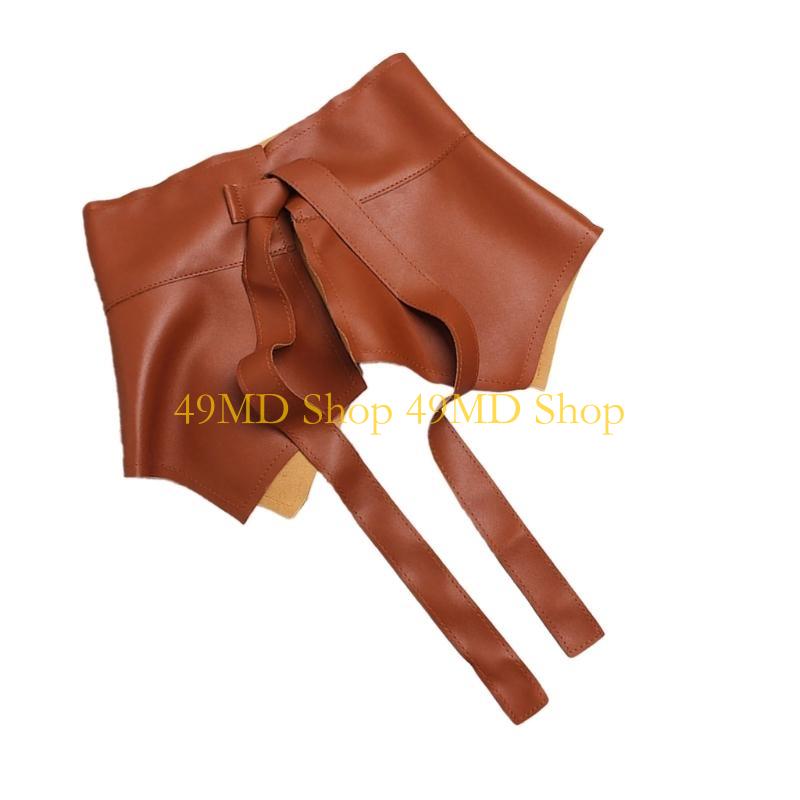 49MD Peplum Waistband Waist Belt Underbust Elegant Chain Trendy Ruffle Belt for Dress