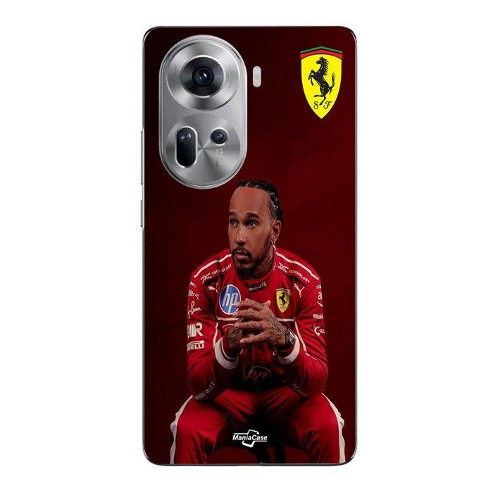 Coque Pour Oppo Reno 11 5g Hamilton Scuderia Ferrari official wallpaper Maniacase