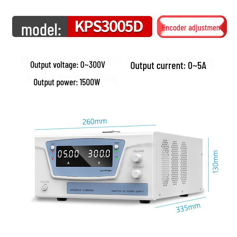 GuCe KPS3005D DC Adjustable Power Supply 300V 5A for Electroplating, Electrolysis, and Battery Charging