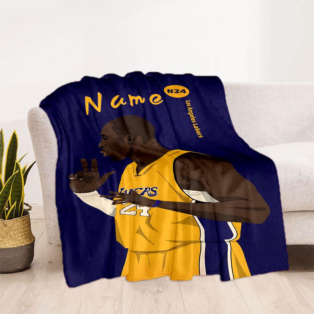 Kobe's Legacy: #24 Tribute Blanket Warmthful Decor Perfect for Sofa Picnics Chair for All Seasons Modern Best Holiday Gift for Friends Family