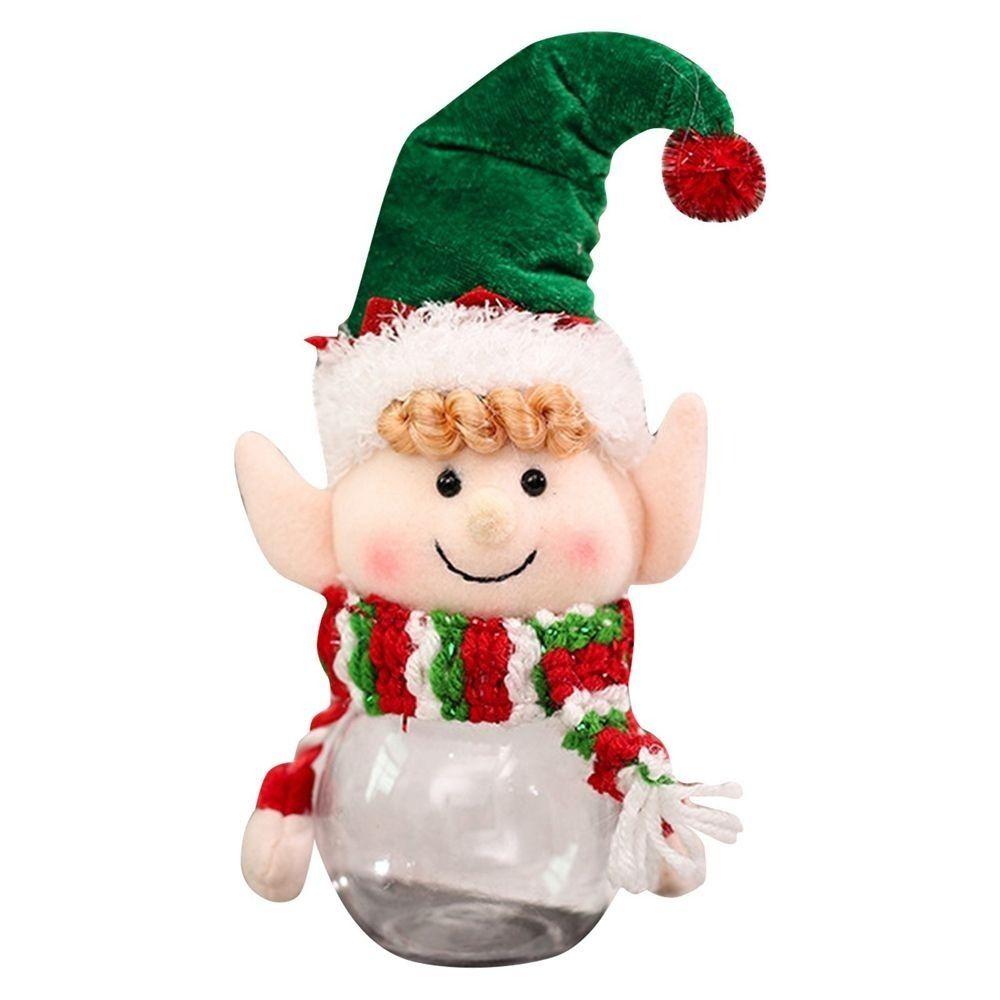 Кукла Подарок Подвеска Рождественская елка Рождественское украшение Эльф Подарочные пакеты Банка для конфет Бутылка для хранения