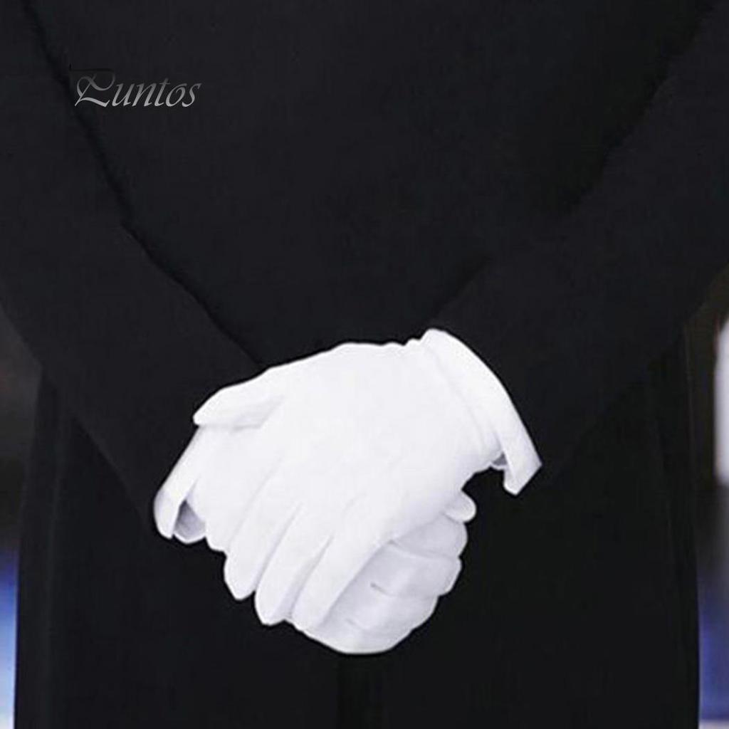 Белые перчатки для смокинга