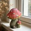Resin Garden Figurine Cute Mushroom Goose Bunny Statue for Outdoor Garden Backyard Yard Porch Patio Lawn Decor