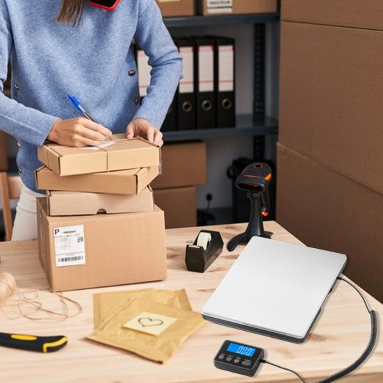 Цифровые почтовые весы с ЖК-дисплеем, сверхмощные весы для доставки из нержавеющей стали, высокая точность 200 кг/0,01 кг