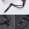 Fashion Handmade Vintage Necklace Leather Chain Choker Arrow Pendant