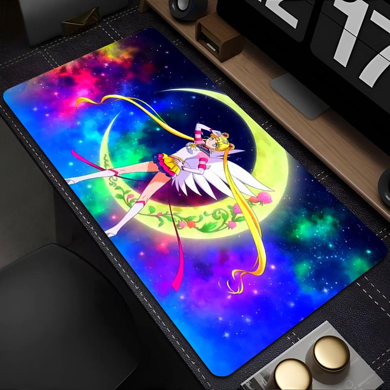 Mouse Pad Kawaii Anime Keyboard Pad SSailor Moons Large Extended Desk Mat Computer Gaming Accessories AntiFray Gamer Mousepad