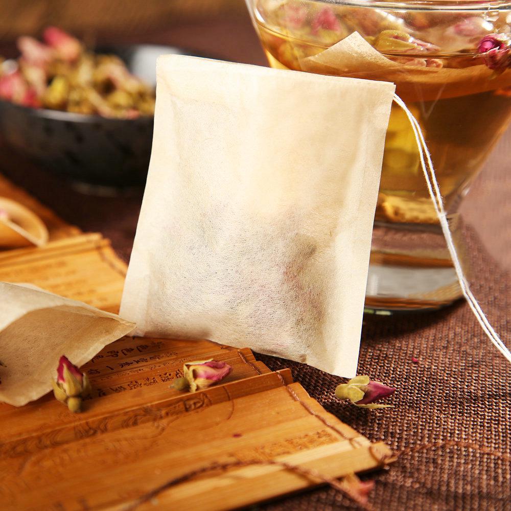 Drawstring Heat Seal Disposable For Herb Loose Tea Coffee Infuser Tea Strainer Filter Bags Tea Bag