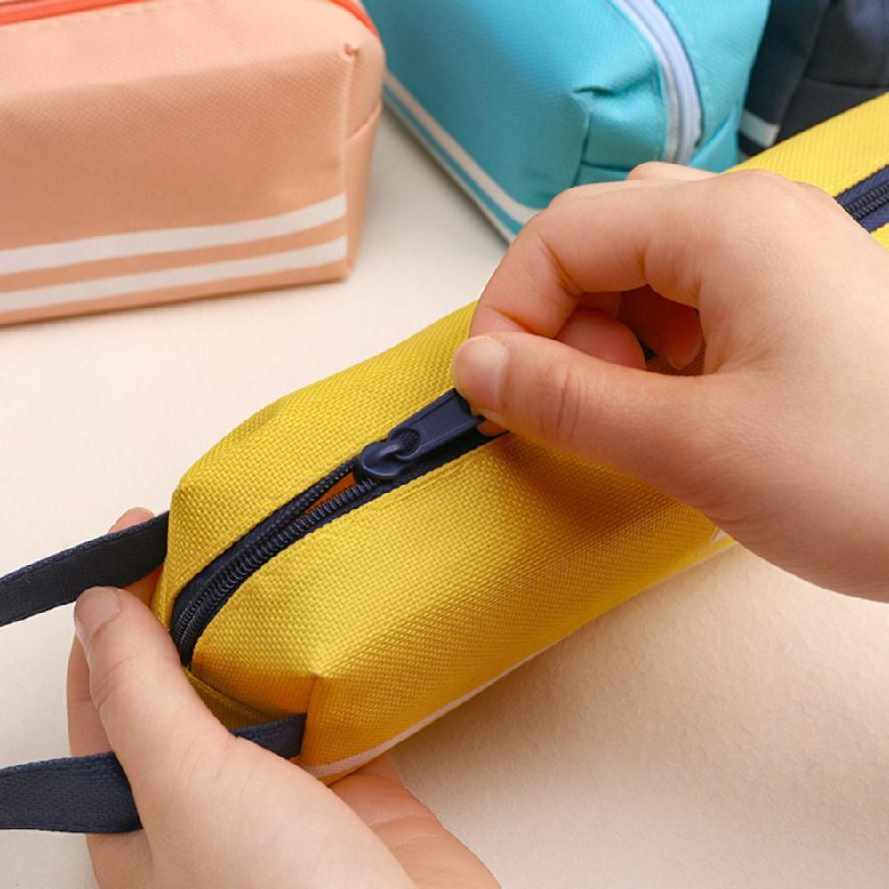 Холщовый пенал большой вместимости, сумка для канцелярских принадлежностей, креативная сумка для ручек, студенческий