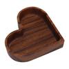 Walnut Fruit Plate Smooth Textured Elegant Wood Serving Tray for Snack Fruit Nut Kitchen Utensils
