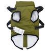 Dog Raincoat Harness Waterproof Reflective Army Green Size L36