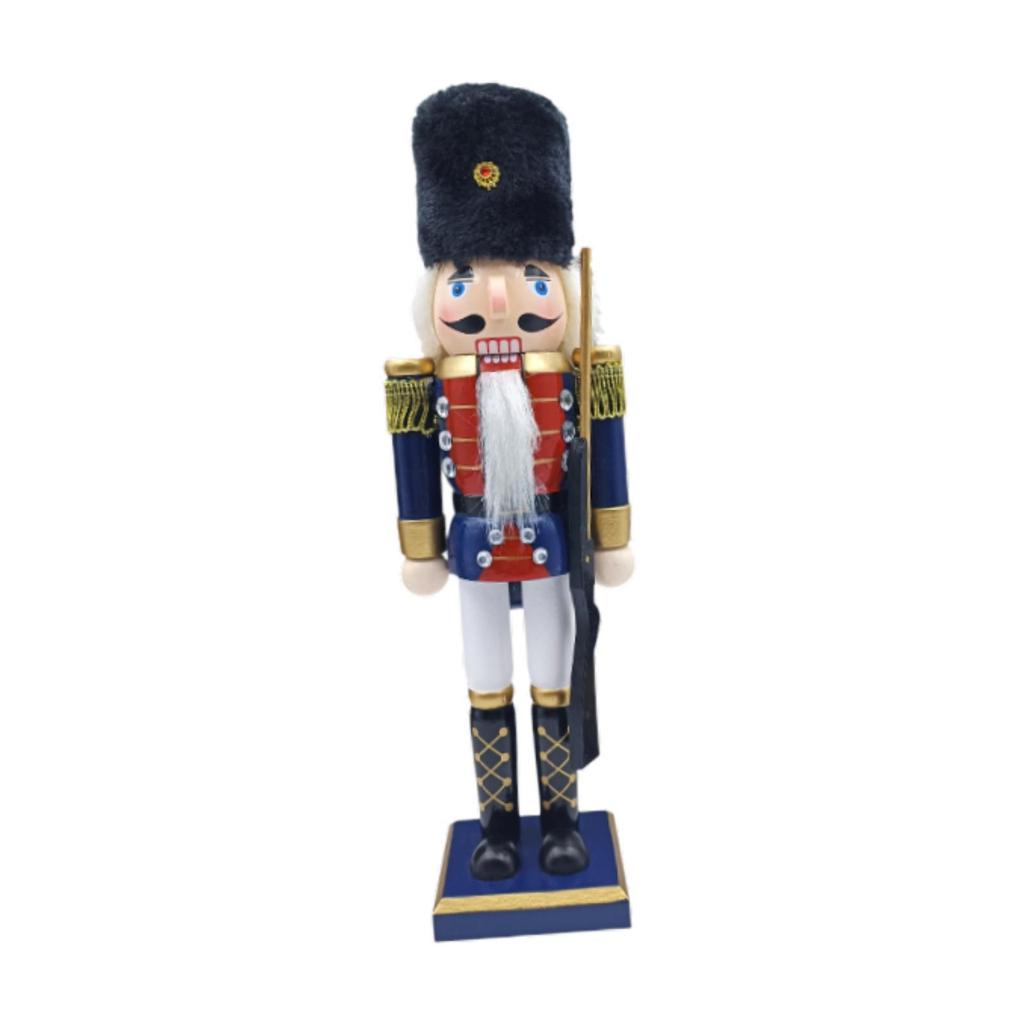 Wooden Nutcracker Ornament Christmas Decoration for Party Holidays Festive