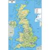 Foldable United Kingdom Map Poster Painting Without Frame for Decor Gift Living Room Wall Art Travel Tools