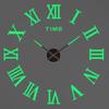 Large 3D Wall Clock Luminous Classic Wall Clocks DIY Digital Clock Wall Watches Stickers Silent Clock for Home Living Room Table2