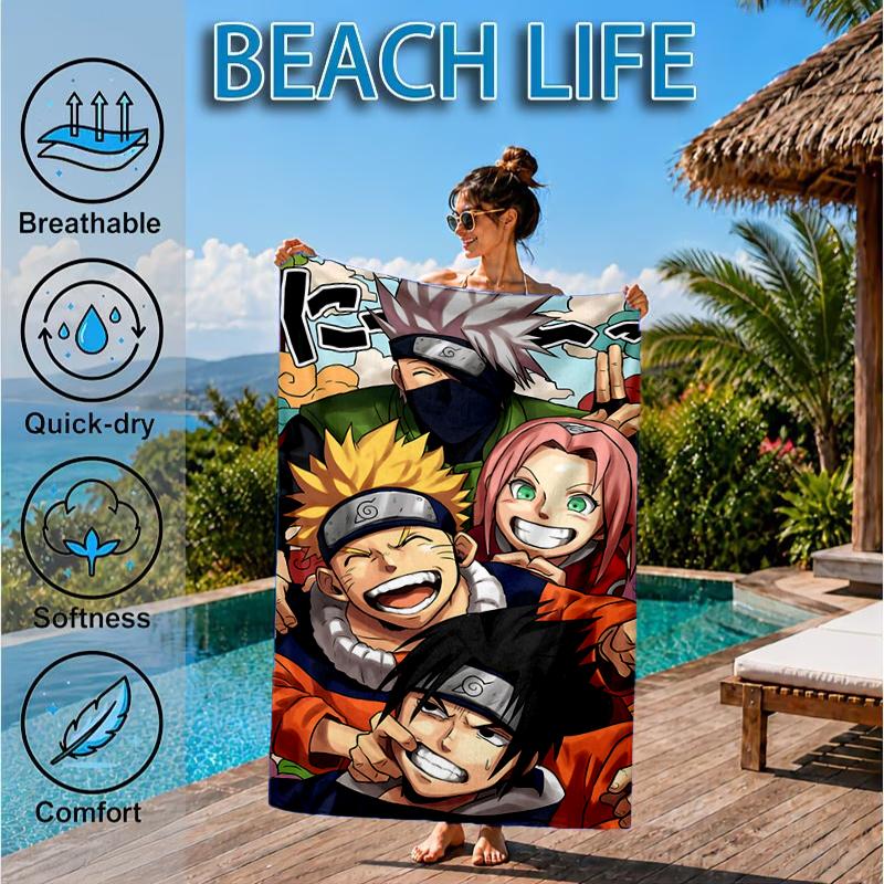 Ninja Team Adventure Beach Towel, Microfiber Beach Towel, Perfect For Pool, Beach, Travel, Home Decor Beach Party Fan gifts