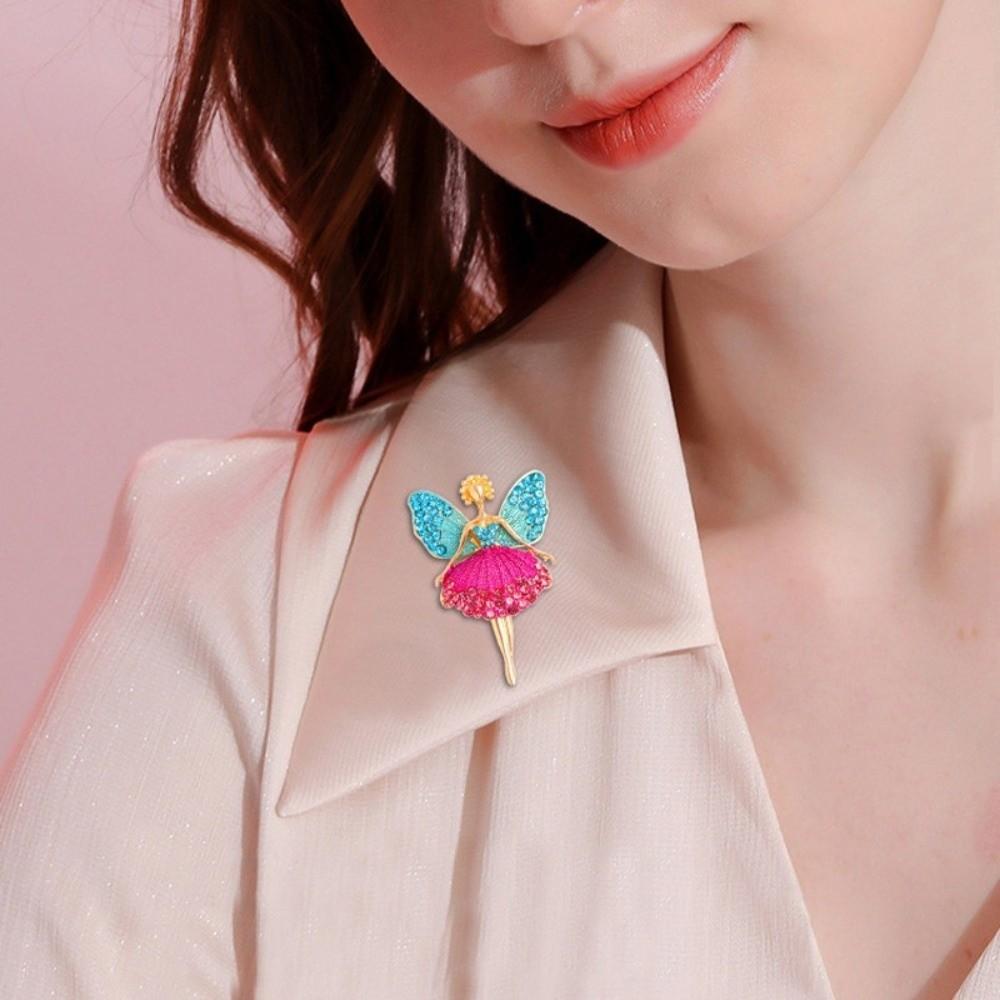 Rhinestone Jewelry Brooch Pins Colorful Collar Lapel Pin New Lapel Pin Accessories
