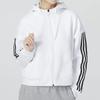adidas Женская худи с тремя полосками Белый HM7049