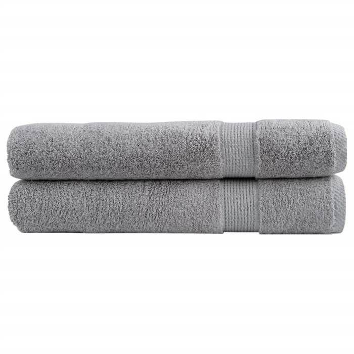 VidaXL Serviettes de Qualité Supérieure 2 pcs, Serviettes de Douche, Draps de Bain, Serviettes d'Invité de Salle de Bain, 137317
