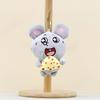 Plush Mouse Cheese Keychain Soft Stuffed Animal Toy Bag Charm Gift Kids For
