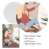 Абстрактная мода винтажная девушка иллюстрация скандинавские постеры и принты настенное искусство холст картина настенная картина для декора гостиной