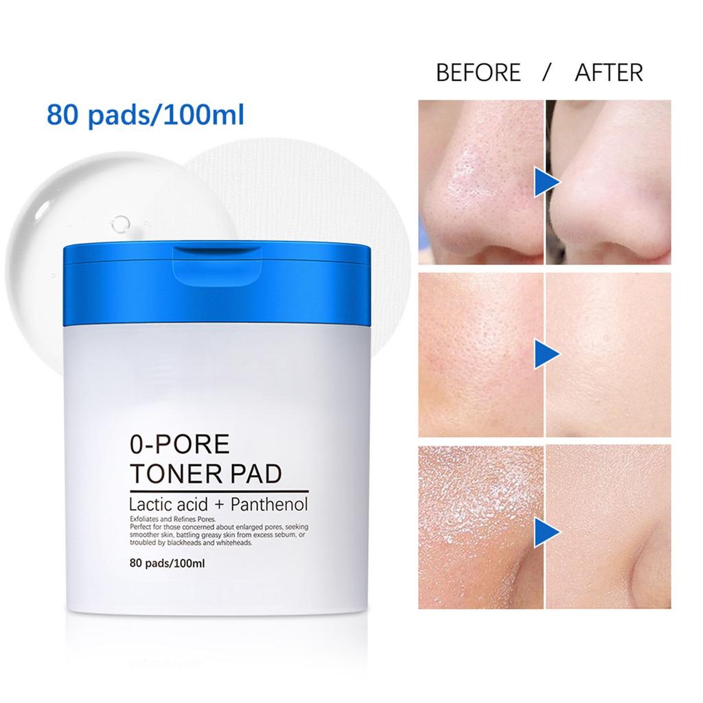 Salicylic-Acid Cotton Pads (80 Pieces) Gentle Moisturizing Salicylic-Acid Cotton Pads Toner Serum 100ml
