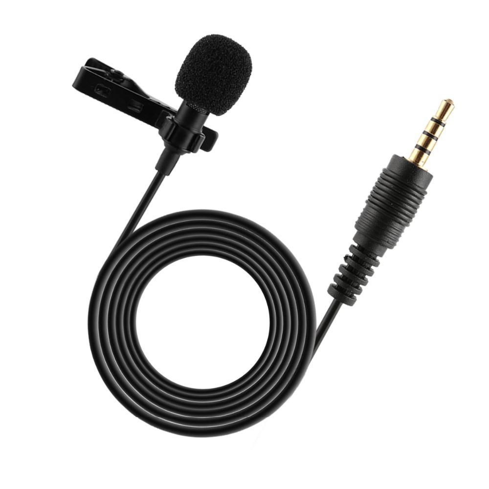 Portable Professional Grade Lavalier Microphone 3.5mm Jack Hands-free Omnidirectional Mic Easy