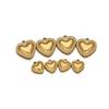 5pcs Stainless Steel Classical Heart Pendant Charms for DIY Jewelry Making Women Necklace Accessories Findings Earrings Supplies