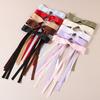 Women Hair Clip Bow Satin Retro Long Ribbon Large Size Solid Color Anti-slip Hair Ponytail Decoration Hairpin Hair Accessory Hair Barrettes