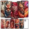Чехол для телефона Cover для Xiaomi Mi 17 15 14 13 12 11 Ultra 15T 14T 13T 12T 11T Pro Lite 5G Мягкий ТПУ Capas Мультяшный Дракон Fundas Сумки